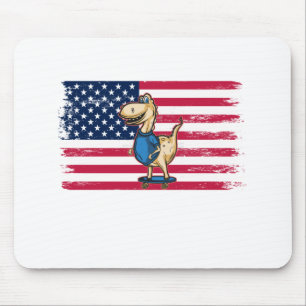Skateboarding Skater Skate Board American Flag Mousepad