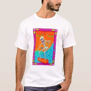 Skateboarding-Skelett T-Shirt