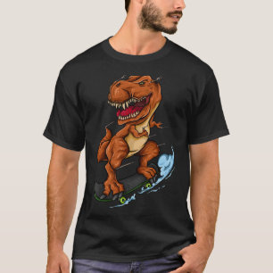 Skateboarding T-Rex - Süßer Trex Dinosaur Skateboa T-Shirt