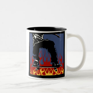 Skateboardkaffee-Tasse Zweifarbige Tasse