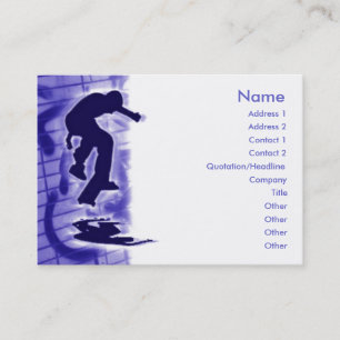 Skateboardkarte Visitenkarte