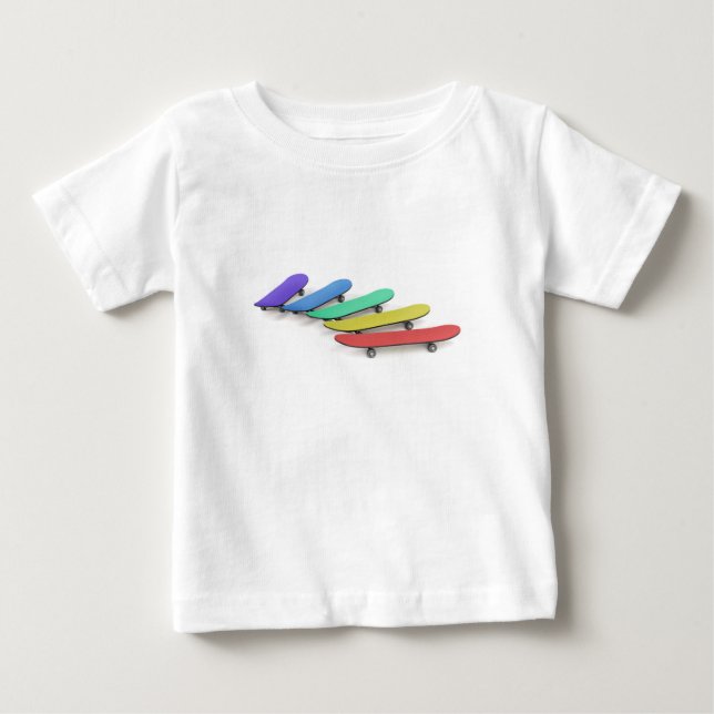 Skateboards Baby T-shirt (Vorderseite)