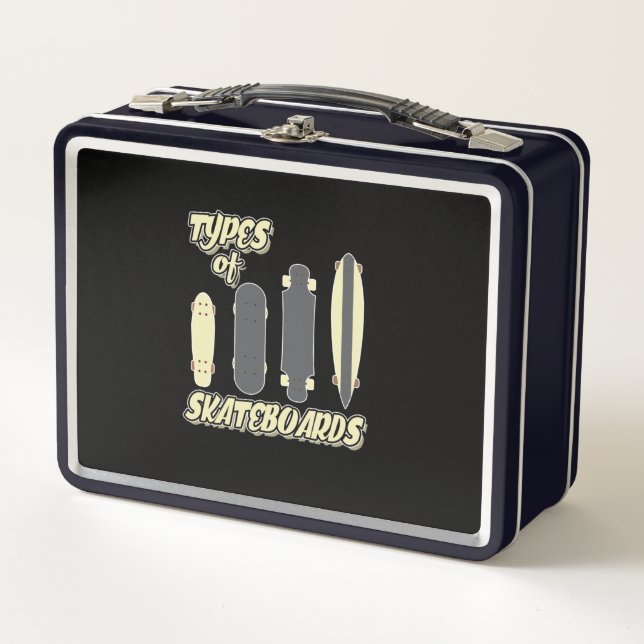 Skateboards Skateboarder Skateboarden Metall Brotdose (Vorderseite)