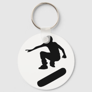 SkateboardSilhouette Schlüsselanhänger