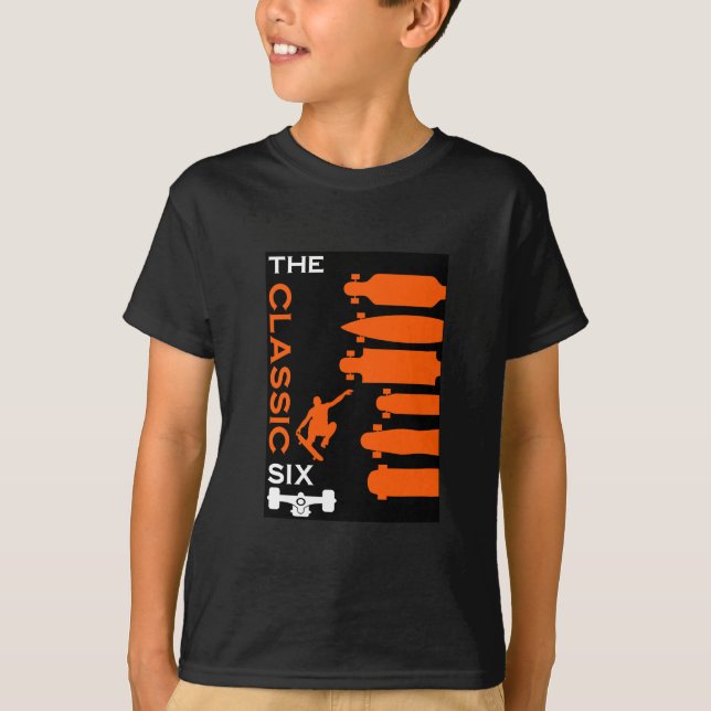 Skateboardtypen T-Shirt (Vorderseite)