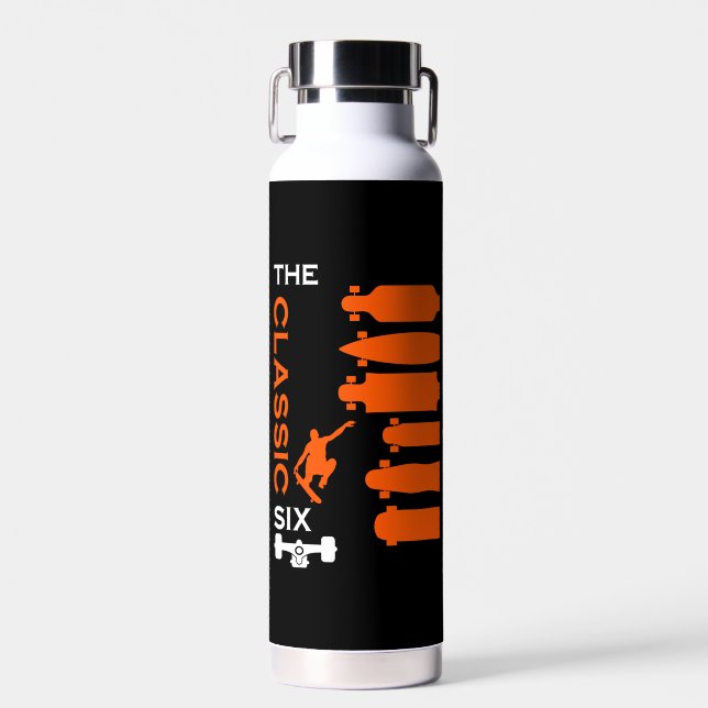 Skateboardtypen Trinkflasche (Vorne)