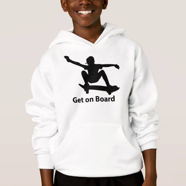 SKATEBOARING HOODIE SWEATSHIRT (Vorderseite)