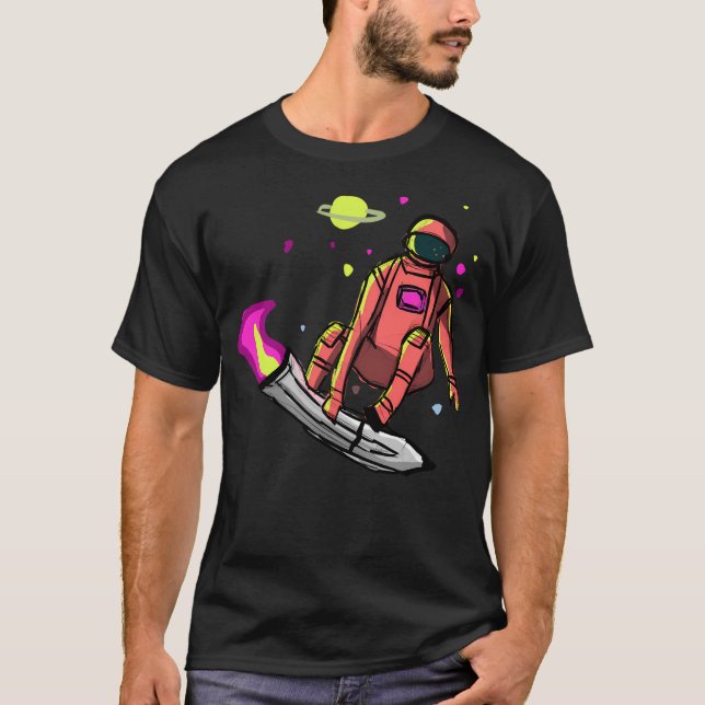 Skaten Astronaut T-Shirt (Vorderseite)
