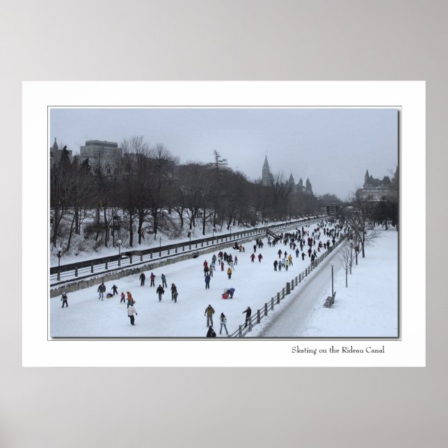 Skaten auf dem Rideau-Kanal Poster (Vorne)