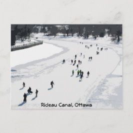 Skaten auf dem Rideau-Kanal - Postkarte