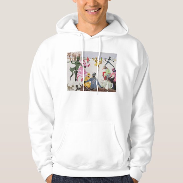 Skaten auf dünnem Eis Hoodie (Vorderseite)