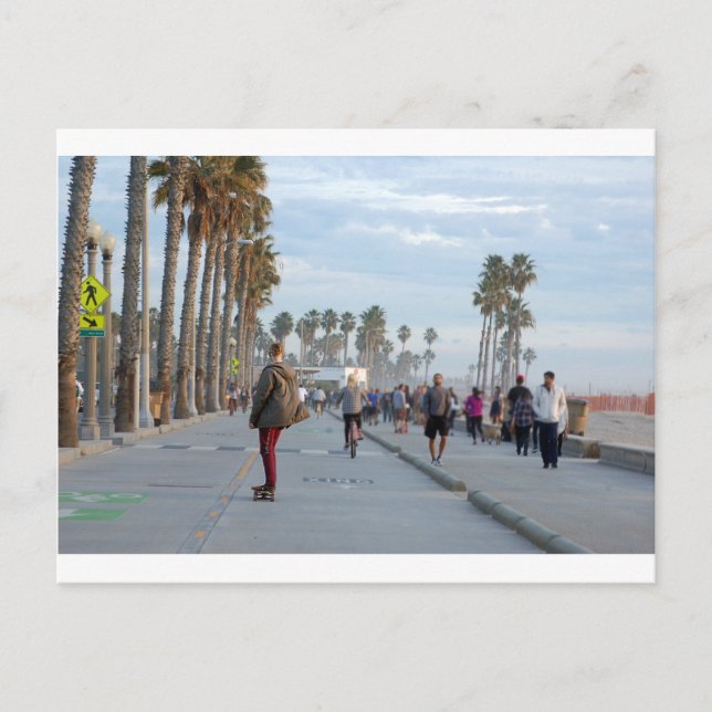 Skaten bis Strand von Venedig Postkarte (Vorderseite)