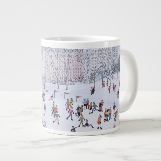 Skaten-Eisbahn Central Park New York 1994 Jumbo-Tasse (Vorderseite Rechts)