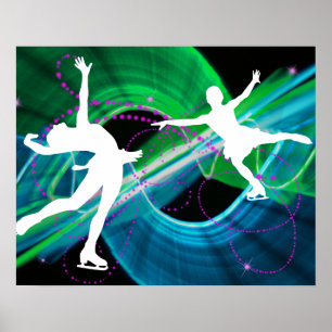 Skaten für verzaubert Skater-Ice Poster