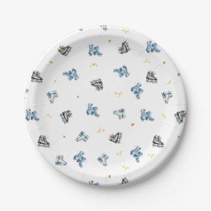 Skaten Geburtstagsfeier Teller, Hockey Geburtstag Pappteller