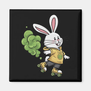 Skaten Illustration Desi für niedliche Ostersonnen Magnet