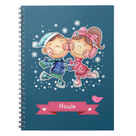 Skaten Kids | Individuelle Name Weihnachtsgeschenk Notizblock