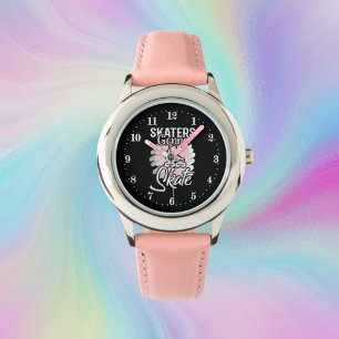 Skaten-Liebhaber von coolen Mädchenrollen Armbanduhr
