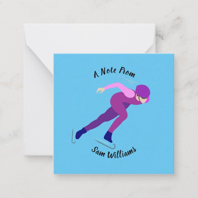 Skaten Mitteilungskarte (Vorderseite)