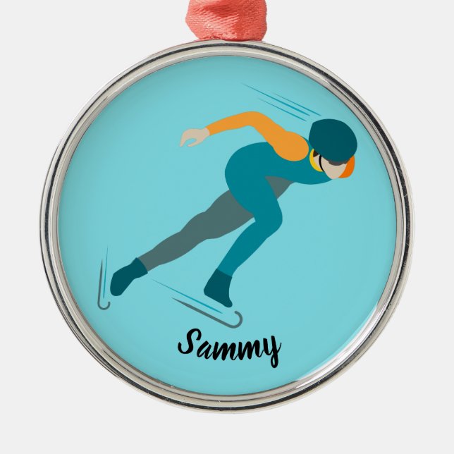 Skaten Ornament Aus Metall (Vorne)