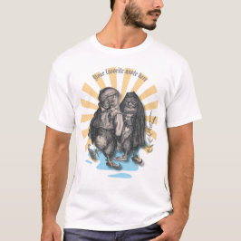Skaten Owls Retro Style Nostalgisches Design T-Shirt