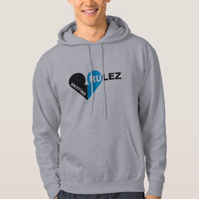 Skaten rulez hoodie (Vorderseite)