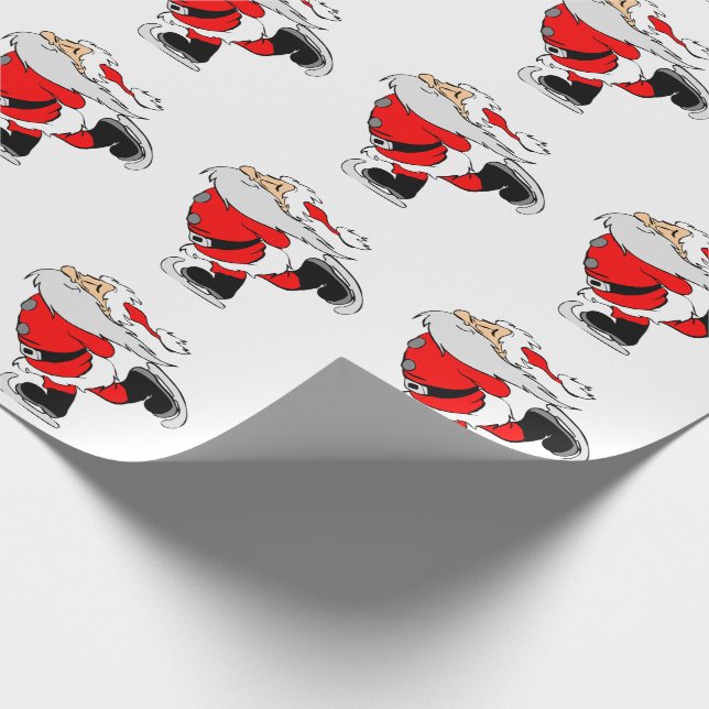 Skaten Santa Geschenkpapier (Ecke)