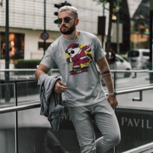 Skaten Santa Panda T-Shirt