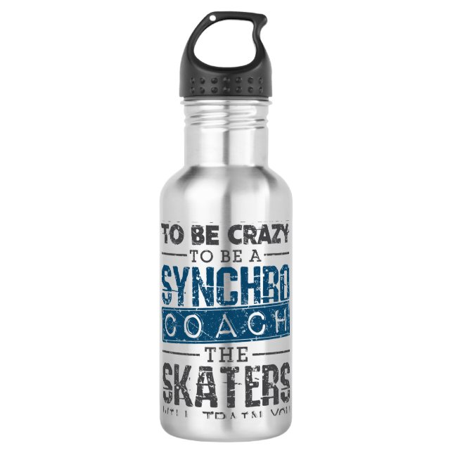 Skaten-Trainer Edelstahlflasche (Vorderseite)
