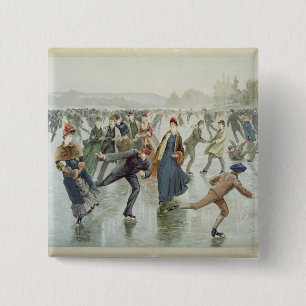 Skaten, veröffentlicht von L. Prang und Co. Button