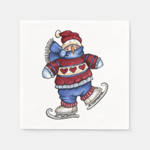 SkatenSnowman - Papierservietten