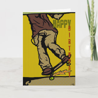 Skater2, glücklich, Geburtstag Karte