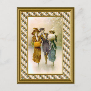 Skater 1890 postkarte