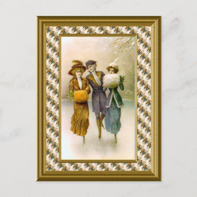 Skater 1890 postkarte (Vorderseite)