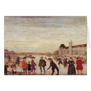 Skater auf der Seine im Jahre 1608