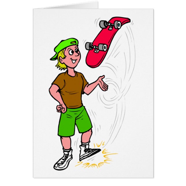 Skater Boy Skateboard Spaß Skateboard (Vorne)