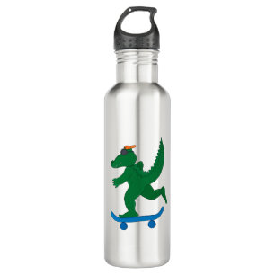 Skater Crocodile Edelstahlflasche