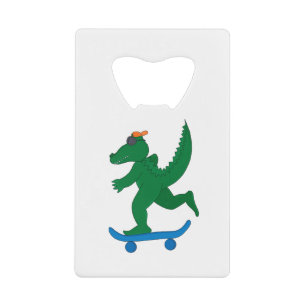 Skater Crocodile Geldbeutel Flaschenöffner