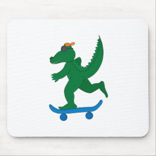 Skater Crocodile Mousepad