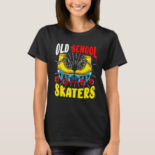 Skater der alten Schule Roller Skate Vintag Retro  T-Shirt
