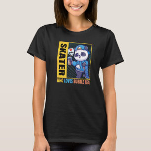 Skater, der Teeblasen Lieben Boba Drink Cos T-Shirt