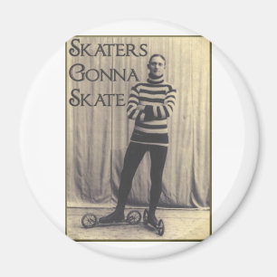 Skater, die zu den Skaten… gehen Magnet