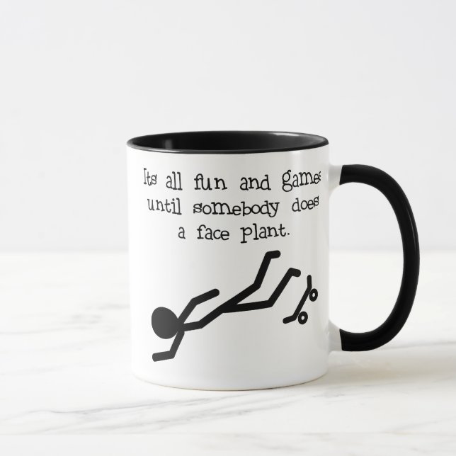 Skater Faceplant Tasse (Rechts)