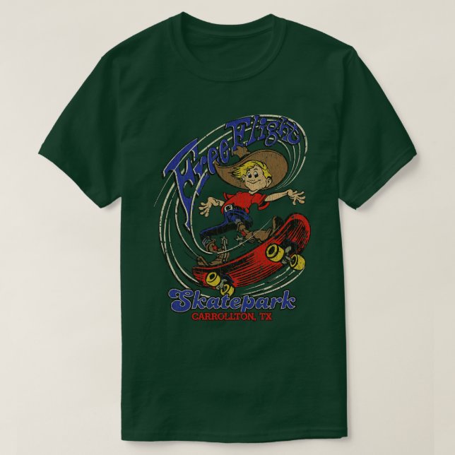 Skater Free Flight Skatepark 1971 T-Shirt (Design vorne)
