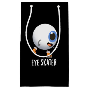 Skater Funny Ice Skaten Pun Dark BG Kleine Geschenktüte
