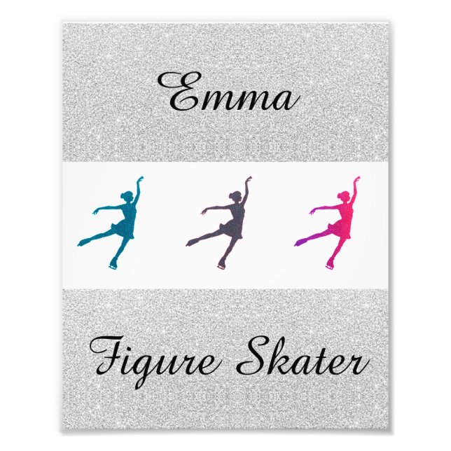 Skater für die Girl-Abbildung Personalisiert Fotodruck (Vorne)