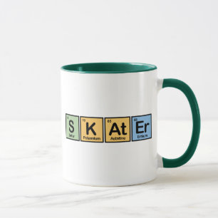 Skater gemacht von den Elementen Tasse