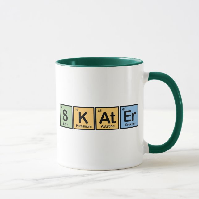 Skater gemacht von den Elementen Tasse (Rechts)