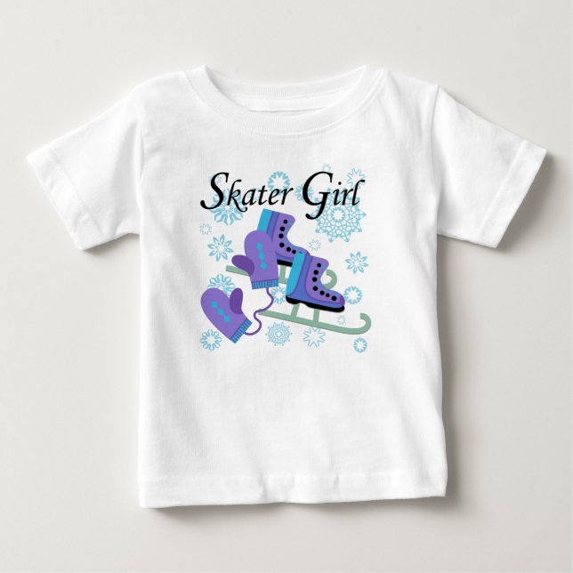 Skater Girl Baby T-shirt (Vorderseite)