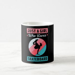 Skater Girl Girls Sk8 Skateboard Retro Geschenk üb Kaffeetasse